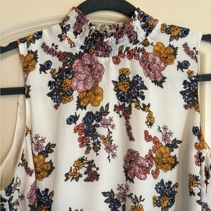 Short Floral Sleeveless Dress